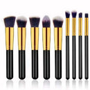Kit 10 Professional Kabuki Contour Makeup/Smoke Brush Brushes