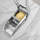1pc manual stainless steel vegetable slicer -430 level square blade potato cucumber slicer, multifunctional kitchen tool