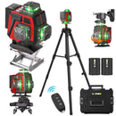 16 Lines Laser Level With 1.2M Tripod Green Line SelfLeveling 360 Horizontal And Vertical Remote Control Green Beam Laser Levels