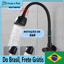 Torneira de cozinha de parede, espaços culinários gourmet
