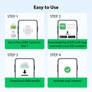 EIOTCLUB eSIM Card for Android & iOS, Unlimited eSIM Downloads, The Second Mobile Phone Card, Perfect for Travel and Business
