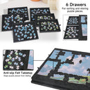 The Assembler | 2-in-1 Portable Felt Puzzle Table with 6 Drawers & Stand