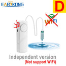 EARYKONG Tuya WiFi Water Leakage Sensor Independent Liquid Leak Alarm 4 Versions Available Easy Installation