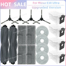 Passend für (Dreame Mova E30 Ultra / Trouver E30 Ultra) Staubsaugerteile Haupt-Dreischneider-Walze Seitenbürste Hepa-Filter Wischmopptuch Staubbeutel