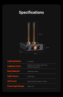 Fosi Audio AH-01A Tube Music Rhythm Light Desktop LED Rhythm Ambient lamp With High Sensitivity Mic  Desktop Decoration For Game