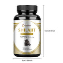 Shilajit 1000mg – Reich an natürlicher Fulvinsäure und Spurenelementen – Verbessert Ausdauer, Konzentration, Gedächtnis & Immunabwehr – 120 Kapseln