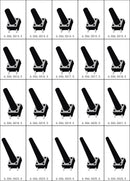 50pcs Momentary Tactile Push Button Click Switch 6X6mm H=4.3/4.5/5/6/7/8/9/10/13mm~25mm 4Pin SMT PCB Mounting