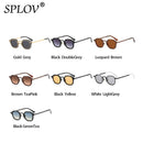 Neue Mode Kleine Quadratische Sonnenbrille Herren Damen Retro Punk Brille Männlich Weiblich Vintage Trendige Fahrbrille UV400 Schwarz Leopard