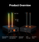 Fosi Audio AH-01A Tube Music Rhythm Light Desktop LED Rhythm Ambient lamp With High Sensitivity Mic  Desktop Decoration For Game