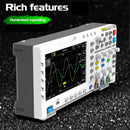 FNIRSI 1014D Digital Oscilloscope 2 In 1 Dual Channel output Signal producer 100MHz * 2 Ana-log Bandwidth 1GSA/s sanding spate