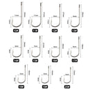 FTK Round Nickel Big Ringed Sea Hook 10#-20# 100Pcs/Box BENT SEA Hooks From Norway for Jigging Carp Fishhook Fishing Tackle 2335