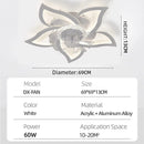 IRALAN Ceiling Light With Forward And Reverse Air Circulation Fan Stepless Dimming Light For Living Room Bedroom Office Lounge