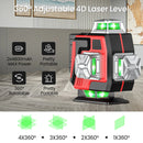 16 Lines Laser Level With 1.2M Tripod Green Line SelfLeveling 360 Horizontal And Vertical Remote Control Green Beam Laser Levels
