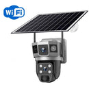 WIFI Wireless Solar Camera CCTV HD 12MP 4K Dual Lens Triple PTZ Auto Tracking Security Home Monitor V380 Pro Outdoor IP Camera