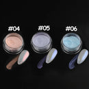 White Chrome Nail Fairy Powder Iridescent Glitter Aurora Mirror Pigment Holographic Nail Art Dust Manicure Nail Accesories NFX01