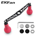 Ekfan Series Fishing 140MM Alloy Alluminum Handle TPE Material Knob For SHI & DAI Baitcasting Reel Tackle Accessory