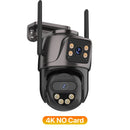 WIFI IP Camera 6K HD Outdoor Three Screen PTZ Camera Wireless 4K 8MP AI Human Detection Waterpoor Video Security Camera iCSee