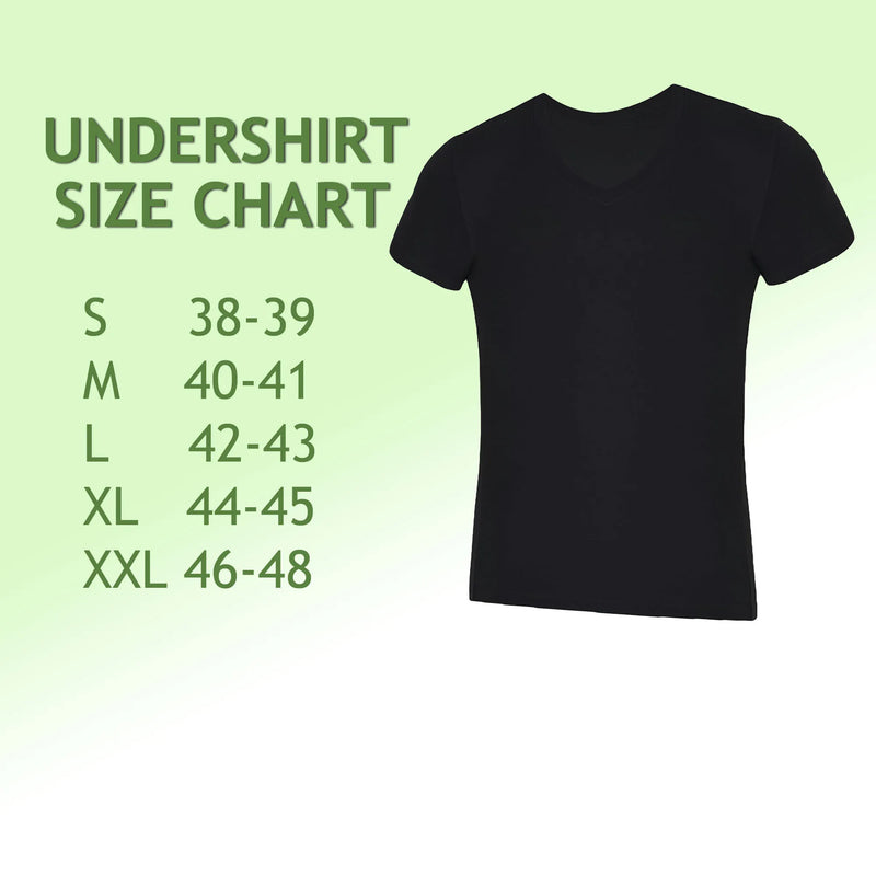 V Neck T Shirts for Men Rayon Made from Bamboo Tees Moisture Wicking Undershirts 1 Pack