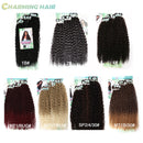 Cabelo Para Entrelace Bio Fibra Orgânico Mulheres Extensões Fibra Química Orgânica Alta Qualidade 300g 9Pcs "HELENA"-MODA