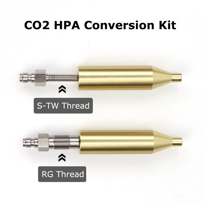 New Pneumatic CO2 S-TW And RG Threaded Airsoft Conversion Kit  Replacing 12g Cartridge With 8mm Quick Plug