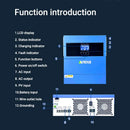 ANENJI 4kw Hybrid Solar Inverter Off Grid Tie Pure Sine Wave MPPT Inverter24V 220V 100A Solar Charger for Photovoltaic PV 500VDC
