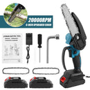 The Timber Ghost | 6-Inch Professional Mini Chainsaw with Dual 21V High-Capacity Battery System