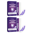 Purple Teeth Whitening Strips Gentle Formula Enamel Safe Stain Removal Sensitive Teeth Care Bleaching Shade Guide Dental Care Patches