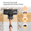 Inse S7P cordless vacuum cleaner 45KPa dust cup 1,3 L removable battery for animal hair Carpet hard floors
