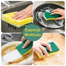 DAFUSHOP Dispenser Detergente E Porta Esponja 2 em 1 Esponja Limpeza Cozinha Casa Louça Dosador