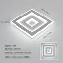 White LED Modern Square Ceiling Lamp,42W Acrylic LED Ceiling Light for Bedroom,Living Room,Hallway,Bathroom ,Kitchen