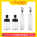 Seasoning Door Kit Glass Gasket Kitchen Organizer Seasonings Olive Oil Vinegar Salt Jar Holder Gift Packing Good