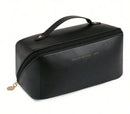 Women's Necessaire Bag for Makeup and Cosmetics Leather Large Capacity Portable Travel Bag