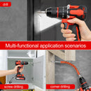 Drill/Cordless Screwdriver with 2 batteries 21 V, drill 42 Nm couple, 25 + 1 couple levels, LED light, 2 speeds