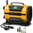 Air Compressor Portable Dual Power 110V-230V AC/DC Air Car Compressor Inflator Pump Tire Inflator for Car Boat Bicycle Mattress