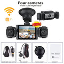 3/4 Channels 360° Car DashCam WIFI  Video Recorder 1080P Car DVR 3Lens Front left right Rear View camera Night Vision Black Box