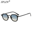Neue Mode Kleine Quadratische Sonnenbrille Herren Damen Retro Punk Brille Männlich Weiblich Vintage Trendige Fahrbrille UV400 Schwarz Leopard