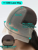 YKB Curly HD 220% 13x6 Chocolate Brown Deep Wave Human Hair Wigs Lace Front Water Wave Transparent Lace Frontal Wig 30 40 Inch