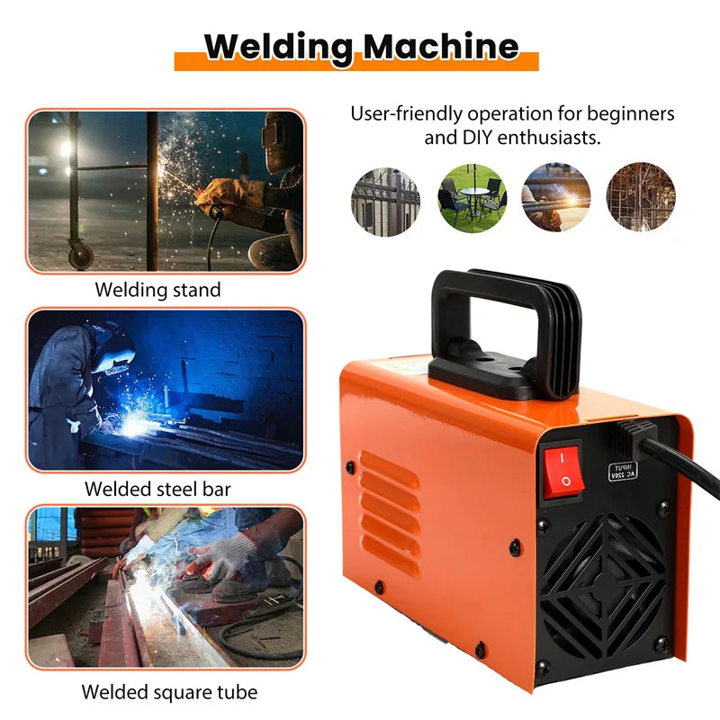 Portable Welding Machine 220V Digital Display LCD Hot Start Welding Machines 300A ARC Welder Machine With Electrode Holder Wire