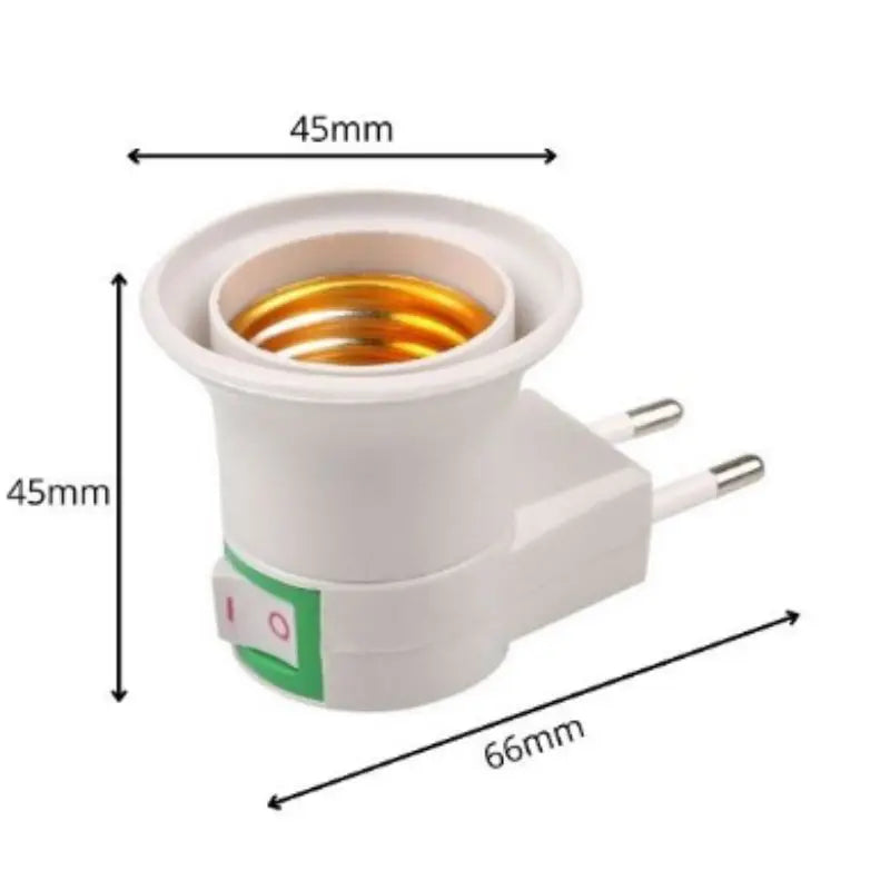 Sockets E27 Bulb Socket Key Shut Off Lamp Plug Socket