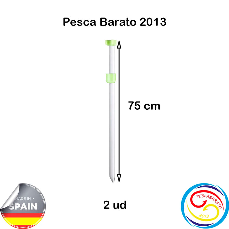 Castin Surf Fishing Rod Holder. Unpainted Aluminum. Eco Model