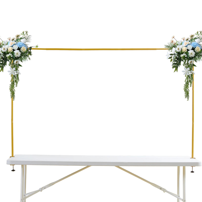 Over The Table Rod Stand with Clamps,Balloon Flower Arch Stand Table Arch for Holiday Decoration Party