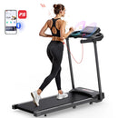 Electric Treadmill Compact Folding Treadmill for Home up to 12 km/h with LED Display App and Tablet Holder for Home Office