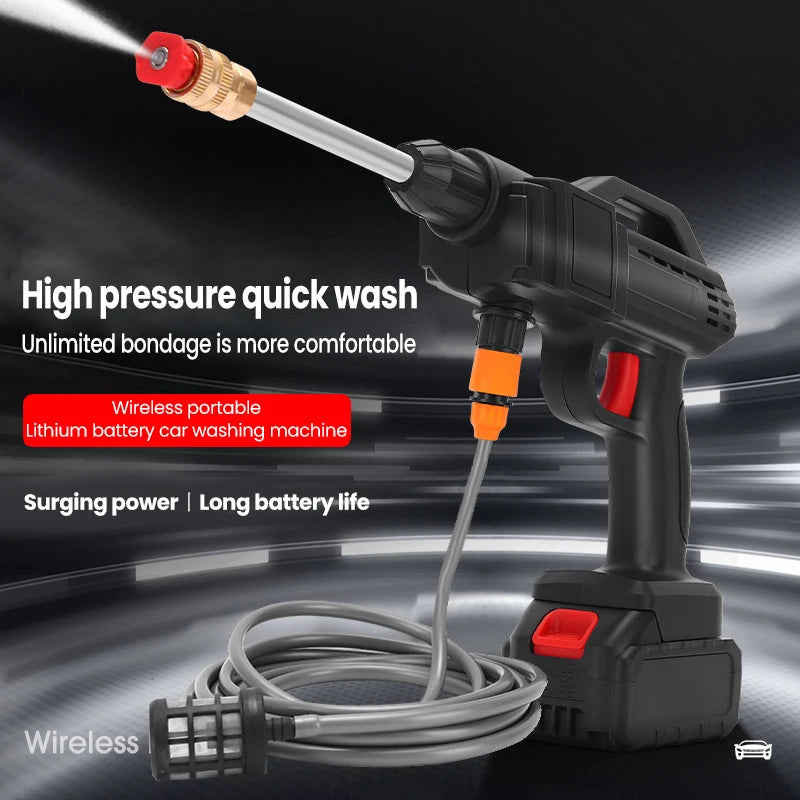 30BAR Cordless High Pressure Water washing Machine Wash Spray Water Gun Car Wash Water Gun for Makita 18V Battery