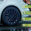 4PCS Wheel Cap 18 Inch Turbine Automobile Hubcap for Tesla Model 3 Highland 2023-2025 Hub Cap Performance Replacement for Tesla