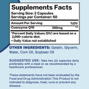CoQ10 Kapseln - Unterstützen die Herz-Kreislauf-Gesundheit, spenden Energie, fördern die Durchblutung, Antioxidans - 120 Kapseln