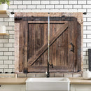 The Barnhaven | 2-Pack Farmhouse Wood Grain Barn Door Curtains