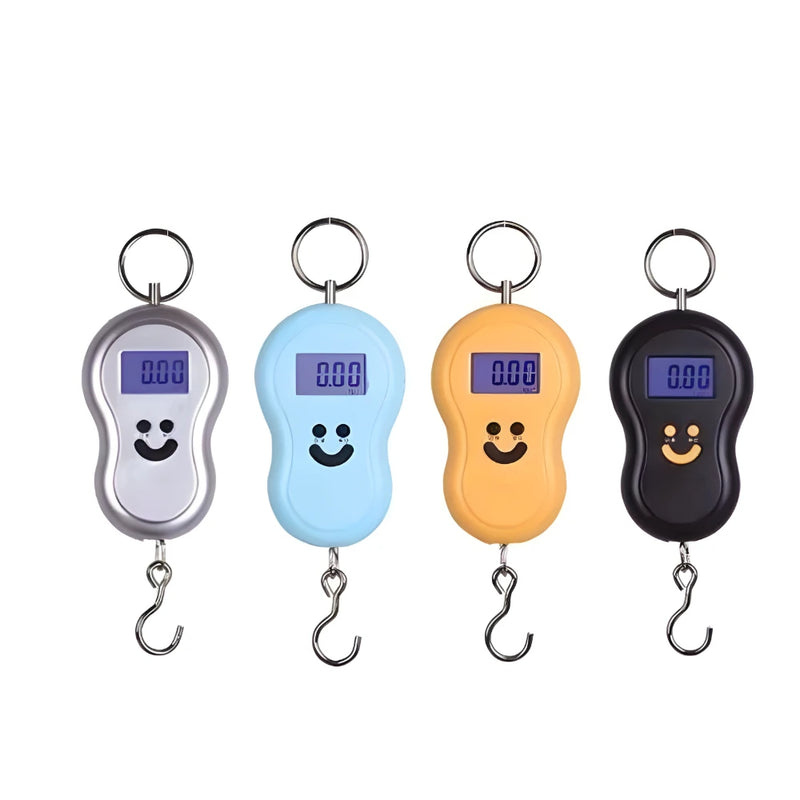 Balanças Portátil Digital Mão Bolsa Mala Sacolas Peixe Até 50kg