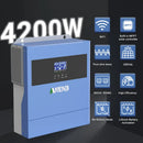 ANENJI 4kw Hybrid Solar Inverter Off Grid Tie Pure Sine Wave MPPT Inverter24V 220V 100A Solar Charger for Photovoltaic PV 500VDC