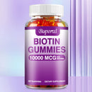 Biotin 10000mcg - Unterstützt gesundes Haar, Haut und Nägel, Anti-Aging, hellt den Hautton auf - 60 Gummibärchen