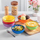 vancasso Bonita 6-Piece 380ML/820ML Porcelain Vintage Handpainted Ceramic Soup/Mixing/Fruit/Noodle/Ramen Large Serving Bowl Set
